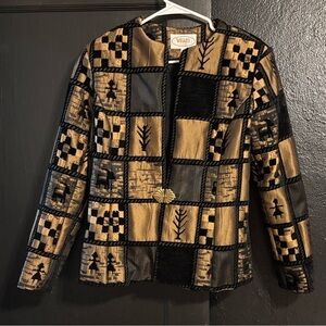 Vintage 80s eXpose Checked Chenille Jacket - Women’s